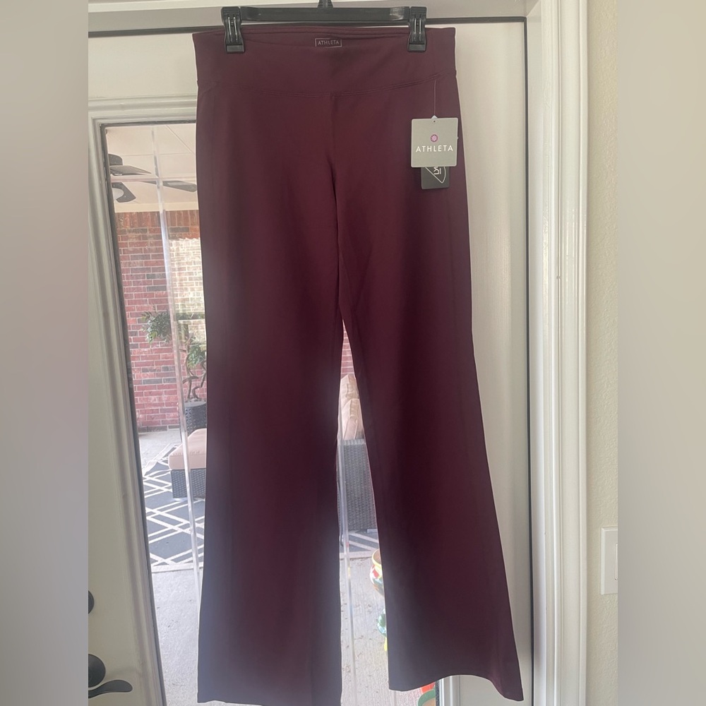 Athleta Deep Burgundy Leggings